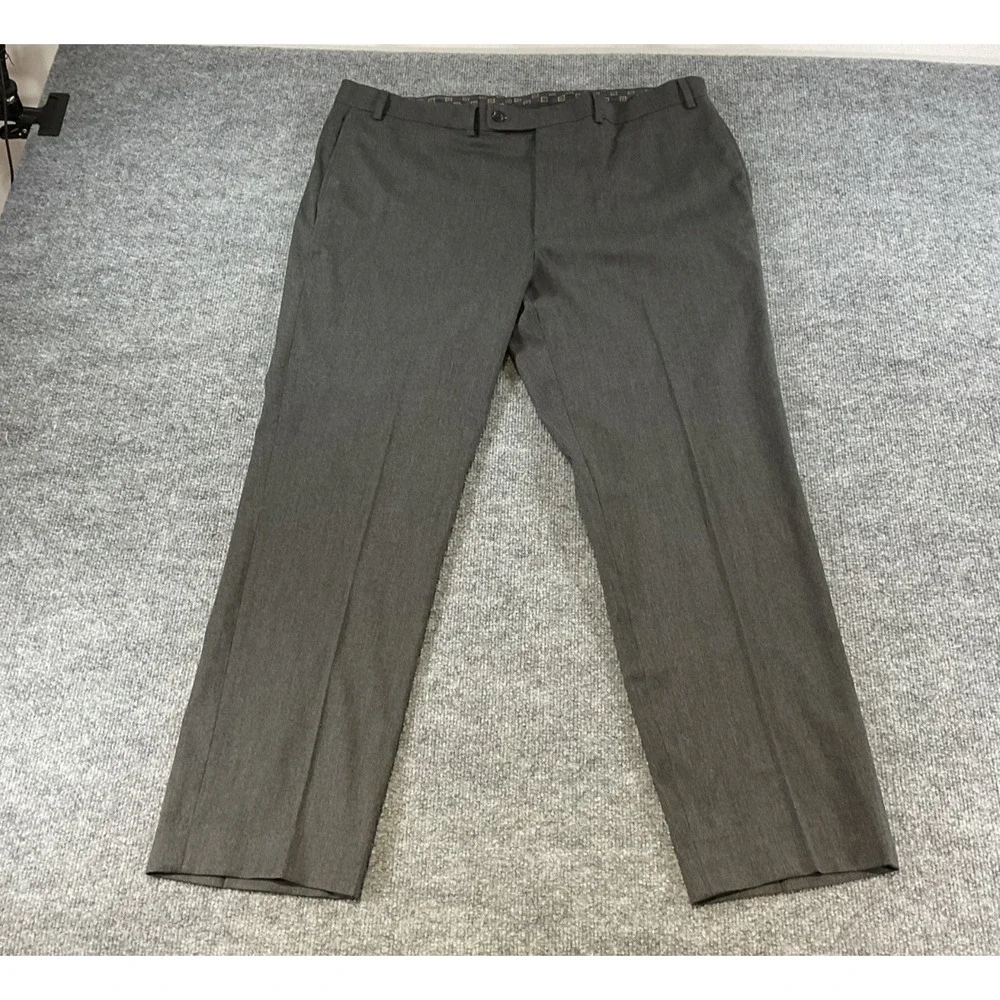 Lauren Ralph Lauren Dress Pants Mens 40x32 Gray Flat Front Classic Fit Business